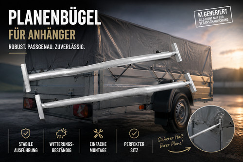 Planenbügel aus stahl - 2x, für